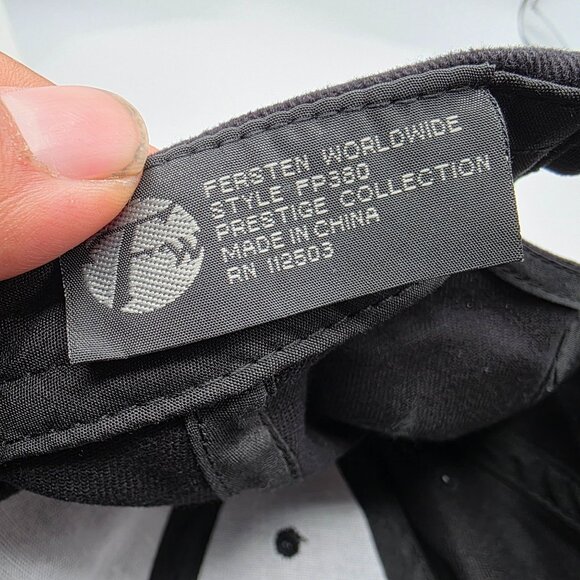 Fersten Worldwide Prestige Collection Mens Black Baseball Cap Adjustable Casual - Picture 6 of 10